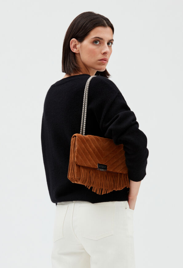 120ANGELAFRINGES 120ANGELAFRINGES : Sacs et Maroquinerie couleur CAMEL