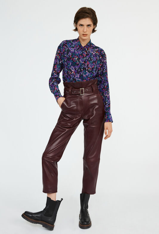 122CAINTY : Jeans and Trousers color BURGUNDY