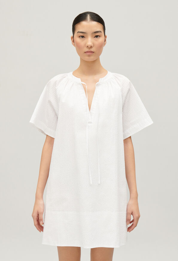 224ROMA : Short Dresses color WHITE
