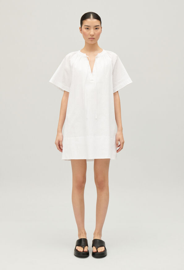 224ROMA : Short Dresses color WHITE