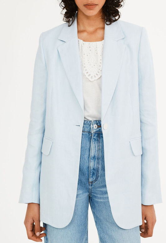 121VICTORIEUSE : Tailored Jackets color SKY BLUE