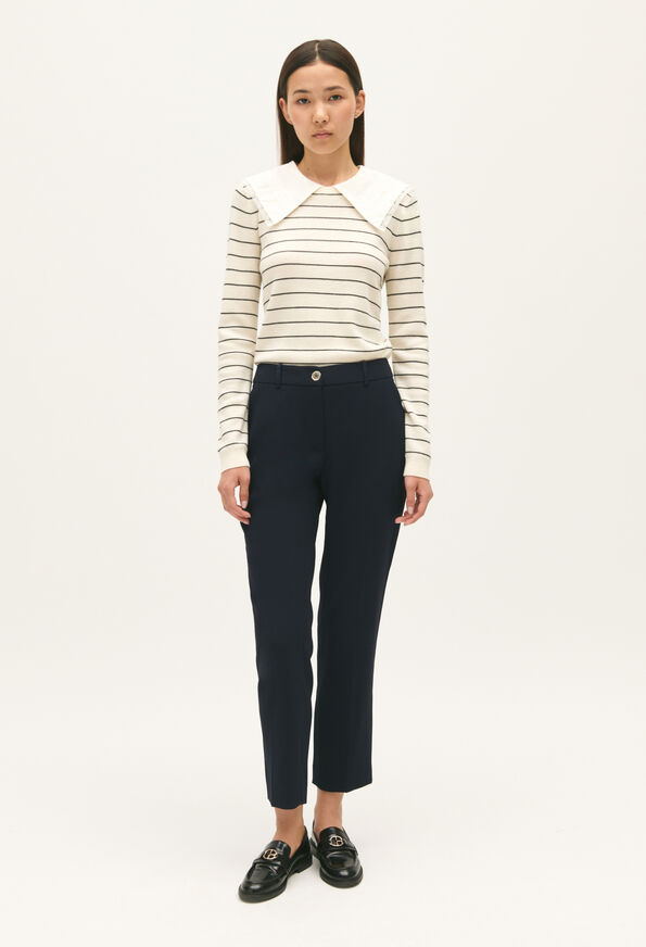 121POUPIN : Pantalons et Jeans couleur MARINE