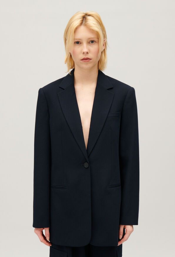 224VERSOMARINE : Vestes de tailleur couleur MARINE
