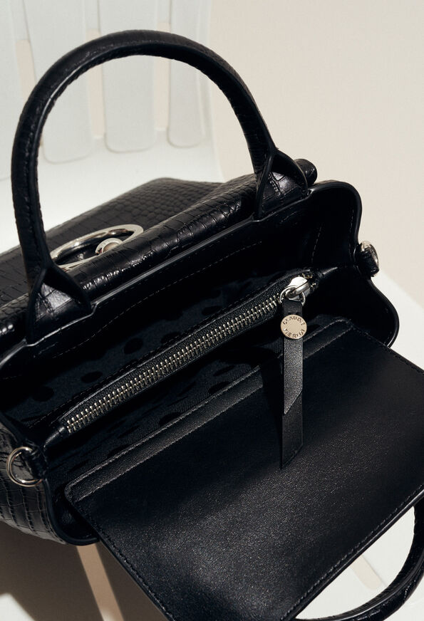 ANOUCK SMALL REPTILE CROCO ANOUCK SMALL REPTILE CROCO : Outlet color Black