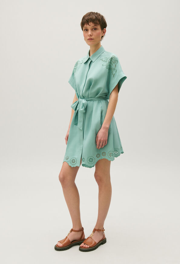 123RAFLIA : Dresses color SEA-GREEN