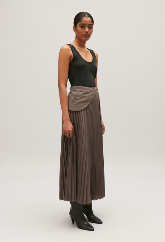 224SATURNE : Skirts & Shorts color BROWN ICE