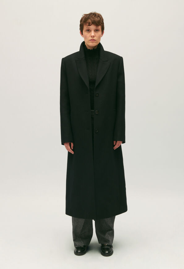 123GINYBIS : Manteaux noirs couleur NOIR