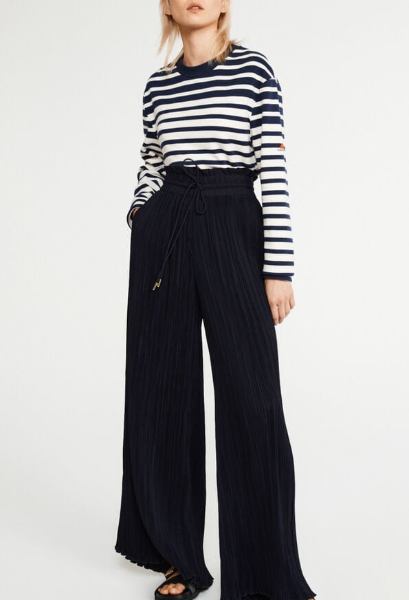222PERO : Jeans and Trousers color NAVY