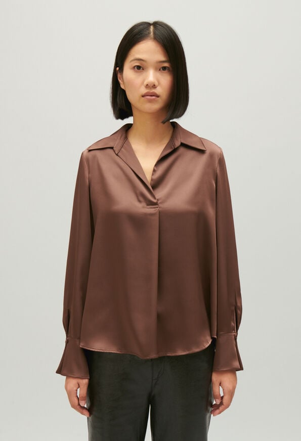 224BLUES : Tops & Shirts color BROWN ICE