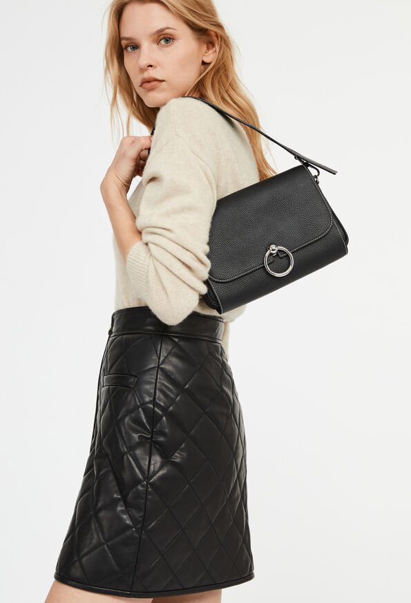likely come Contest Anouchka black leather bag in size TU | Claudie Pierlot