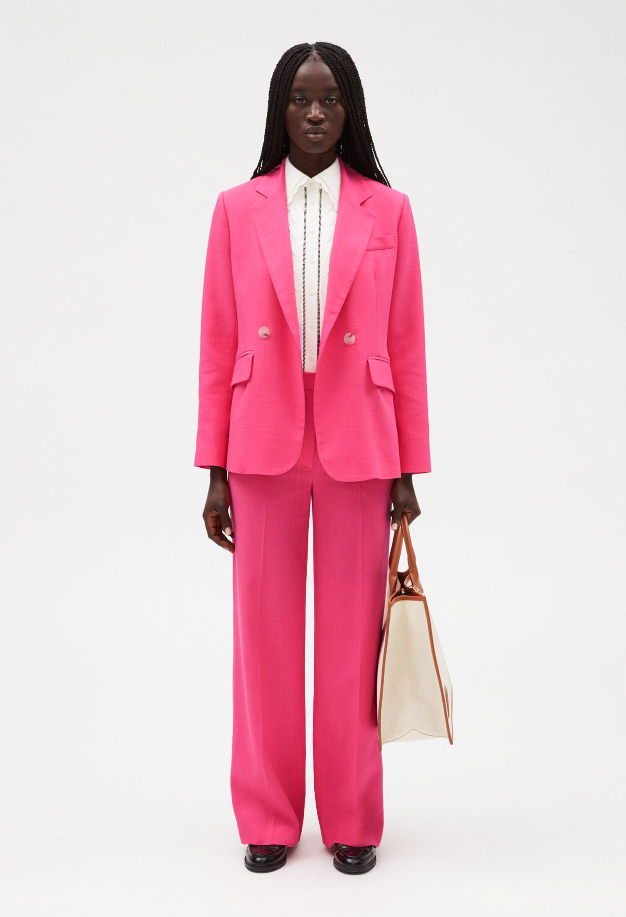 Pantalon large rose online
