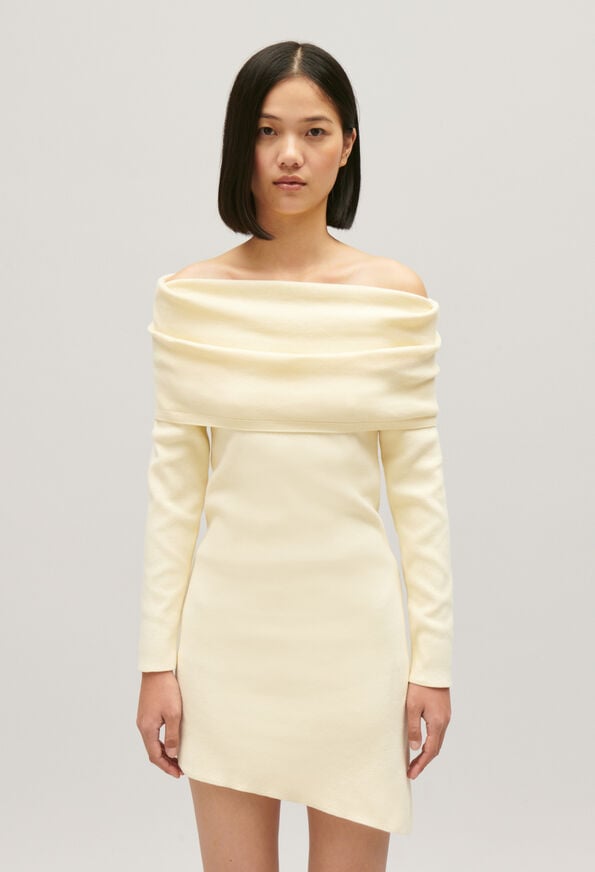 224MARRANTE : Wool Dresses color VANILLA
