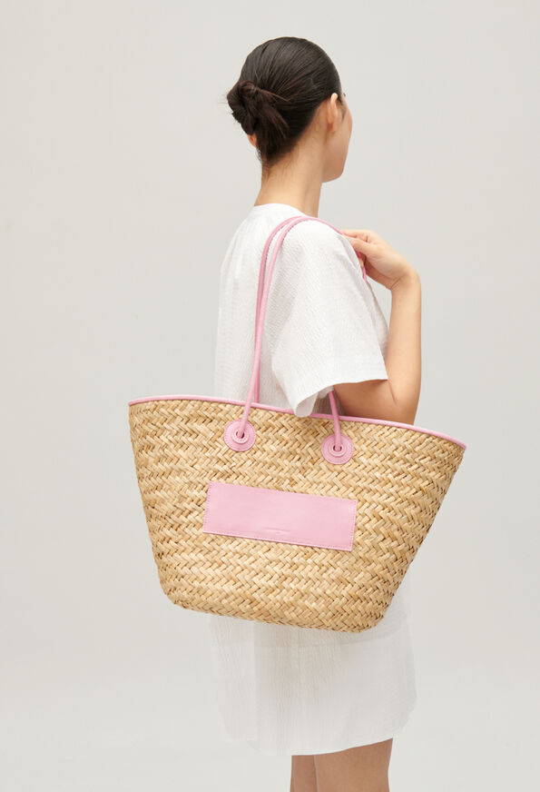 224ADRYANM : Paniers et sacs d'été couleur ROSE