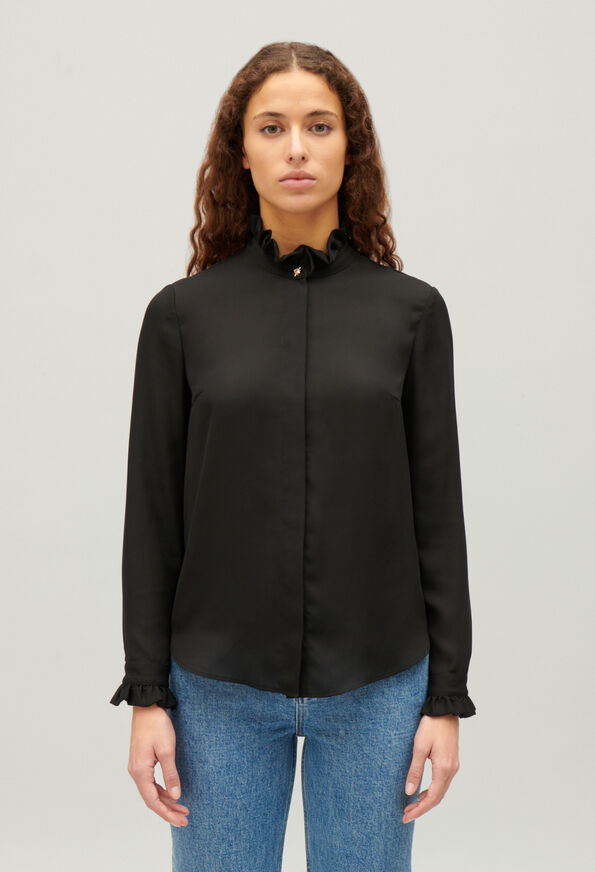 120COLOMBINEFLOU : Tops & Shirts color BLACK