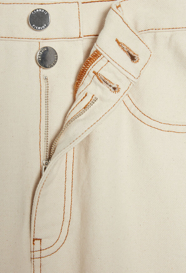 121PAPILLOTABIS 121PAPILLOTABIS : Pantalons-jeans-jupes & shorts couleur BEIGE