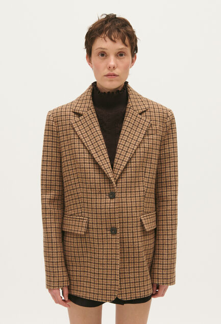 

	Checked suit jacket
 Vue 1