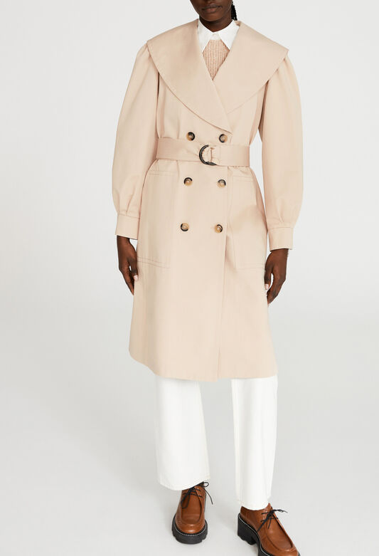 122GALET : Trench Coats color BEIGE