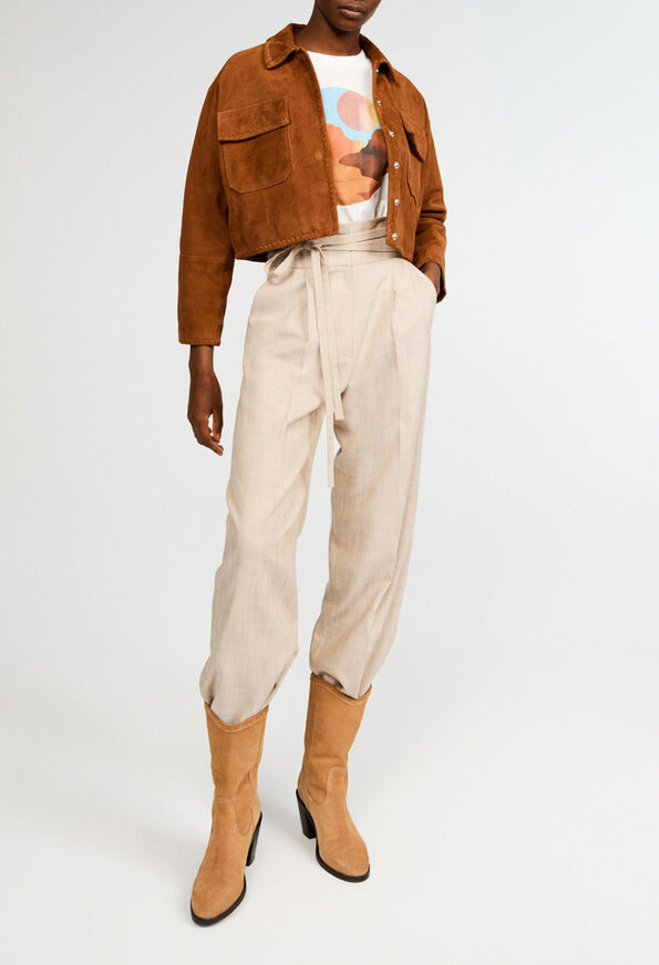 221PATCHO : Jeans and Trousers color BEIGE