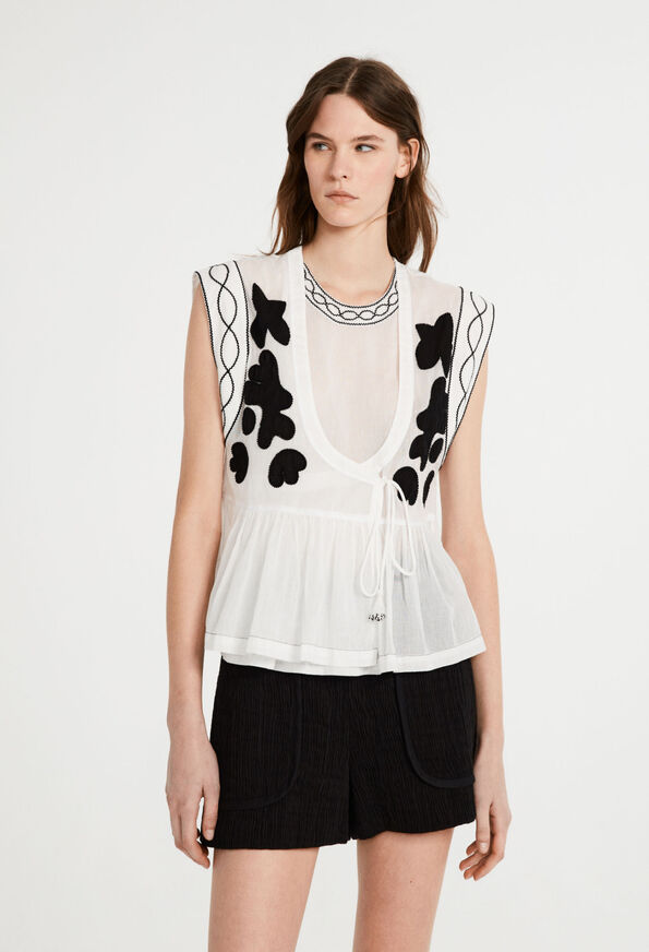 222BENTO 222BENTO : Tops et Chemises couleur ECRU