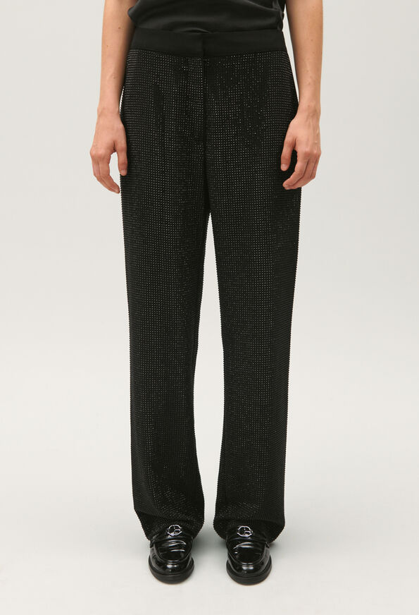 123PALAISSTRASS : Jeans and Trousers color BLACK