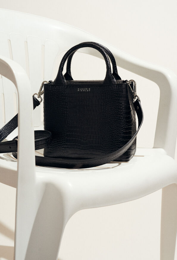 ANOUCK SMALL REPTILE CROCO ANOUCK SMALL REPTILE CROCO : Outlet color Black