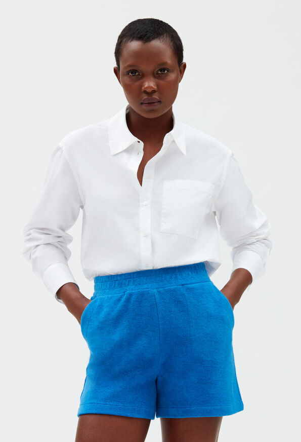 223TOSUNNY : Shorts couleur BLEU SANTORIN
