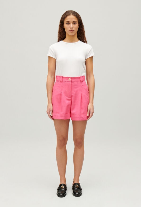 223ERYNE : Shorts color BUBBLE GUM