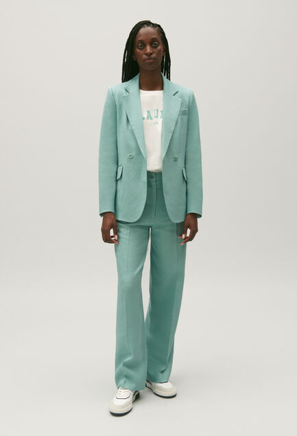 

	Linen blend suit jacket
 Vue 1