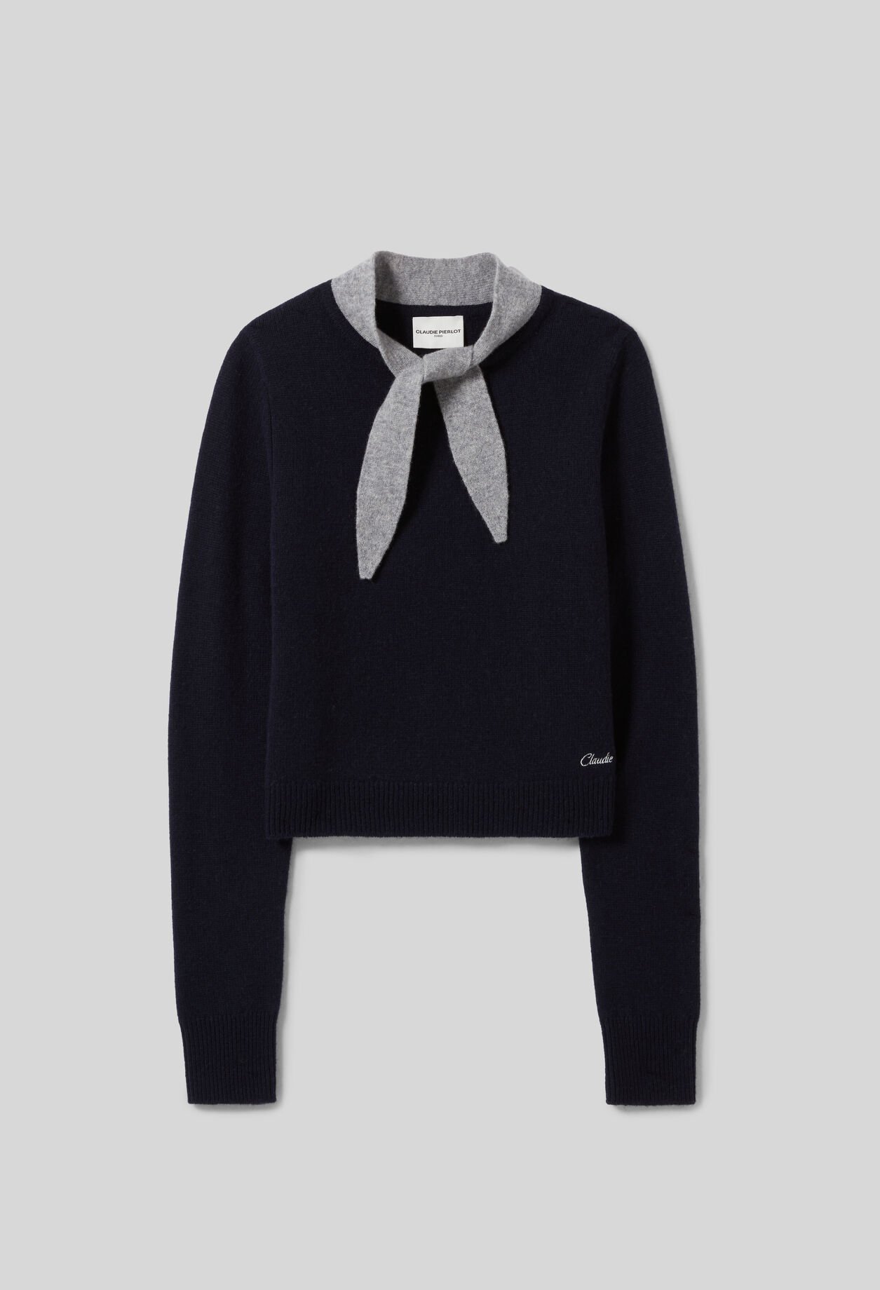 Pull col foulard
