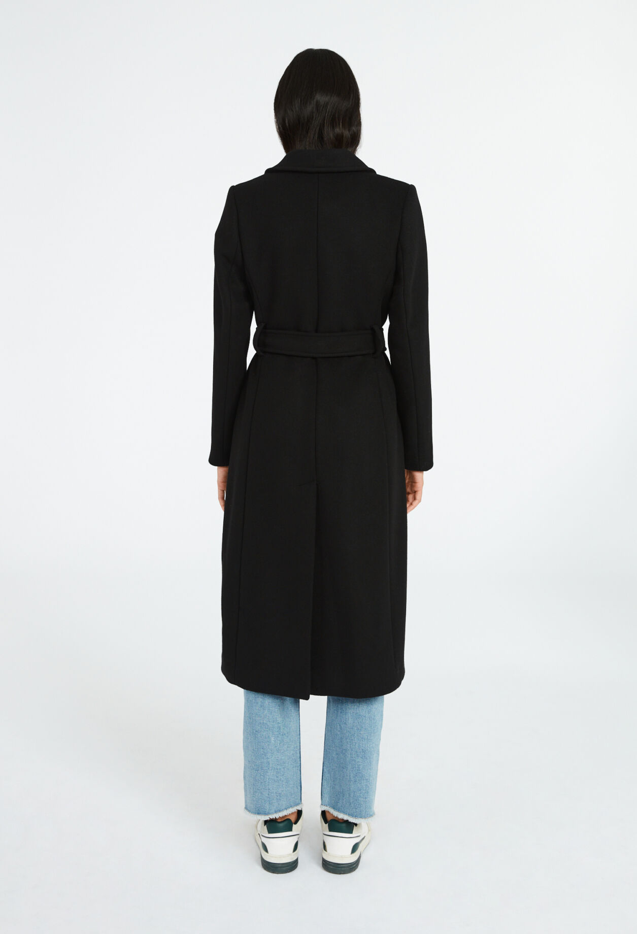 Manteau droit mi-long