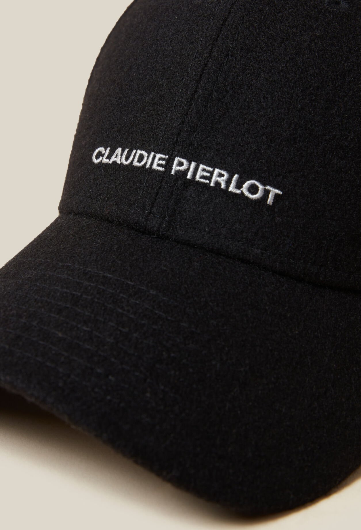 Black Claudie Pierlot logo cap