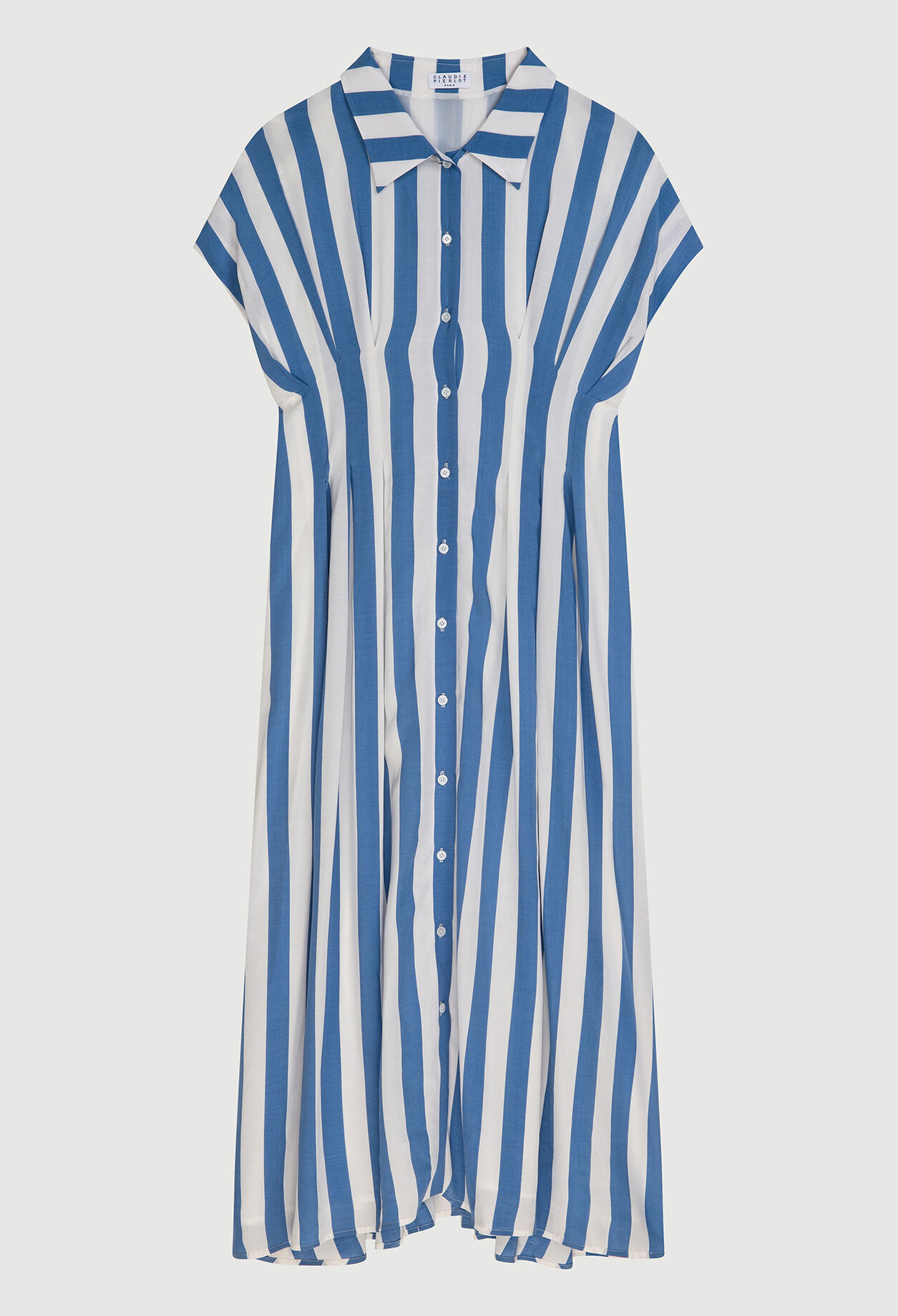 Robe chemise à rayures