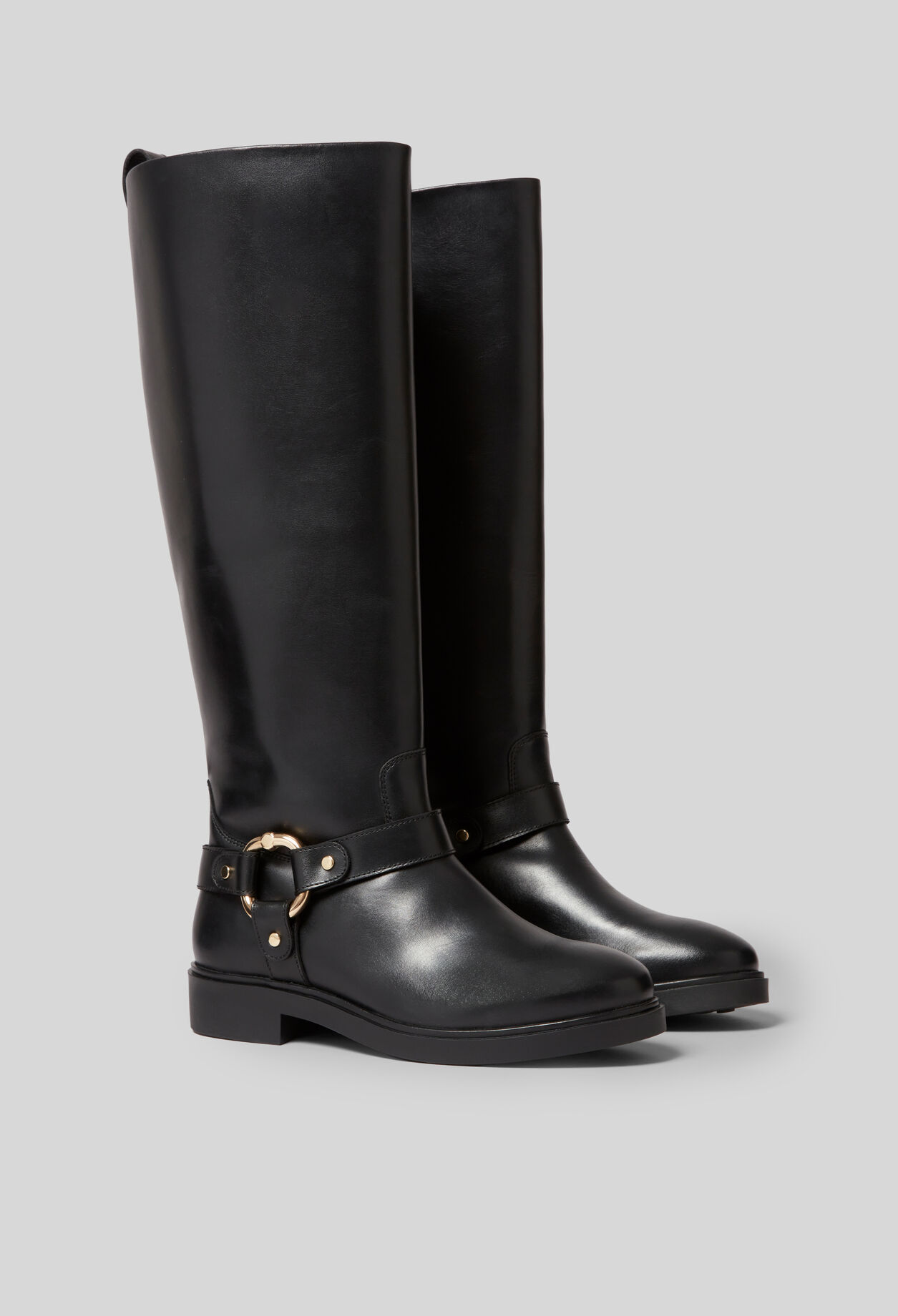 Bottes hautes cuir