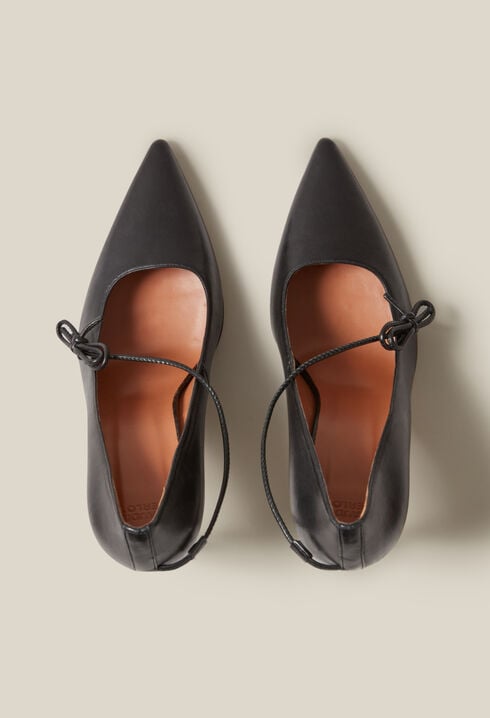 Escarpins cuir noir