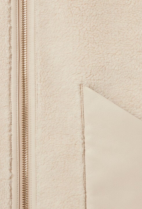 Shearling-Effect Coat