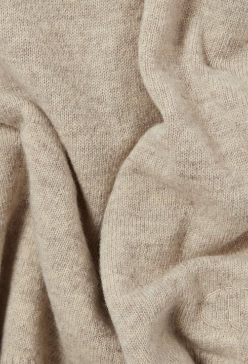 Wool jumper with high neck