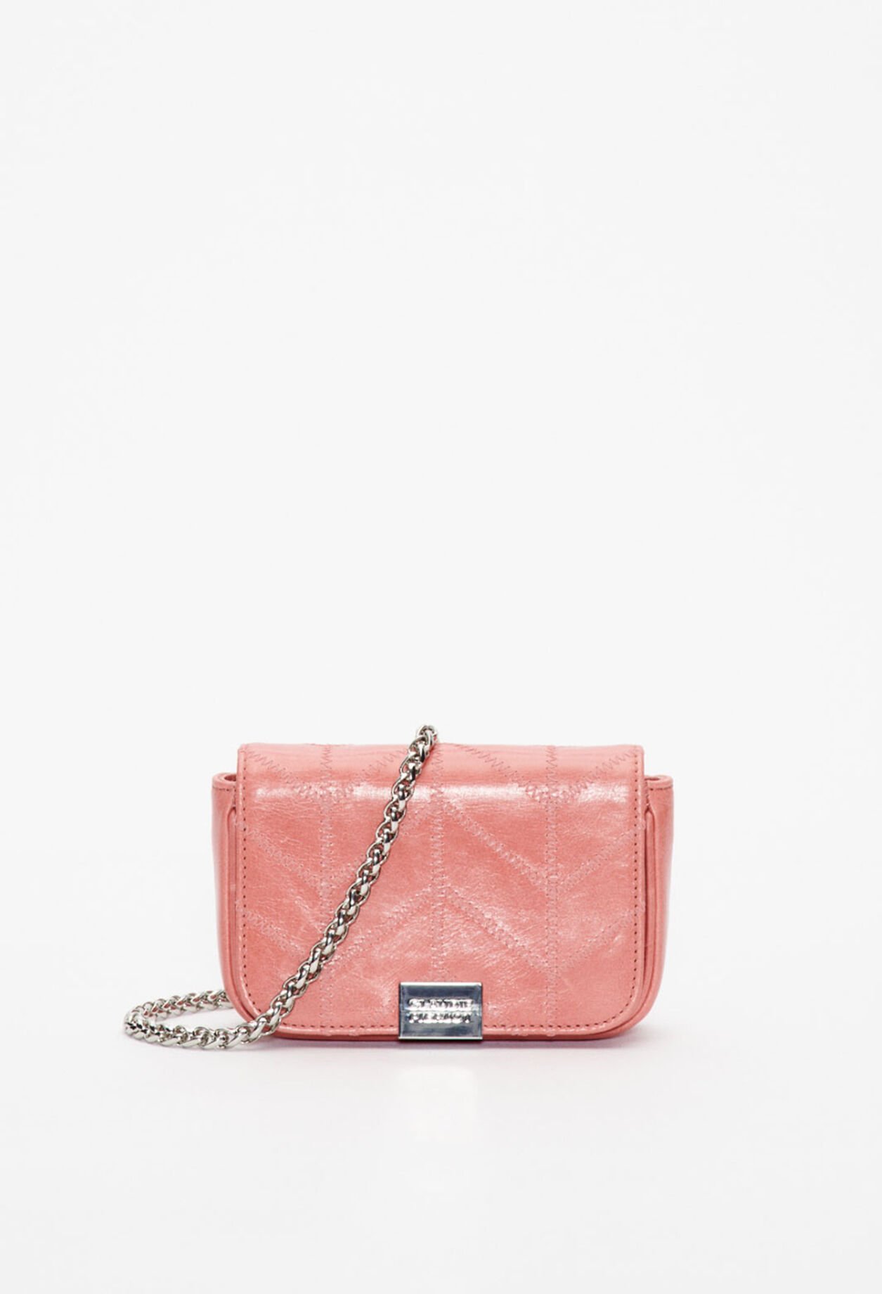 Pochette blanche cuir verni