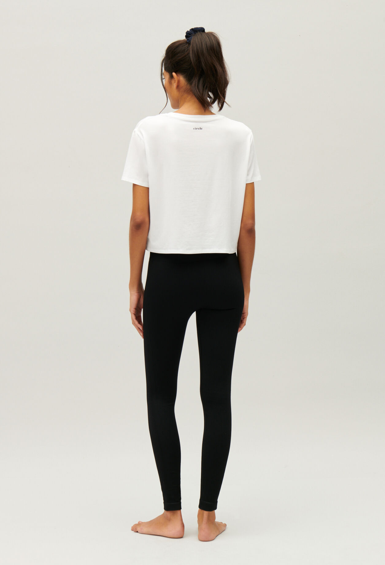 Claudie x Circle cropped T-shirt
