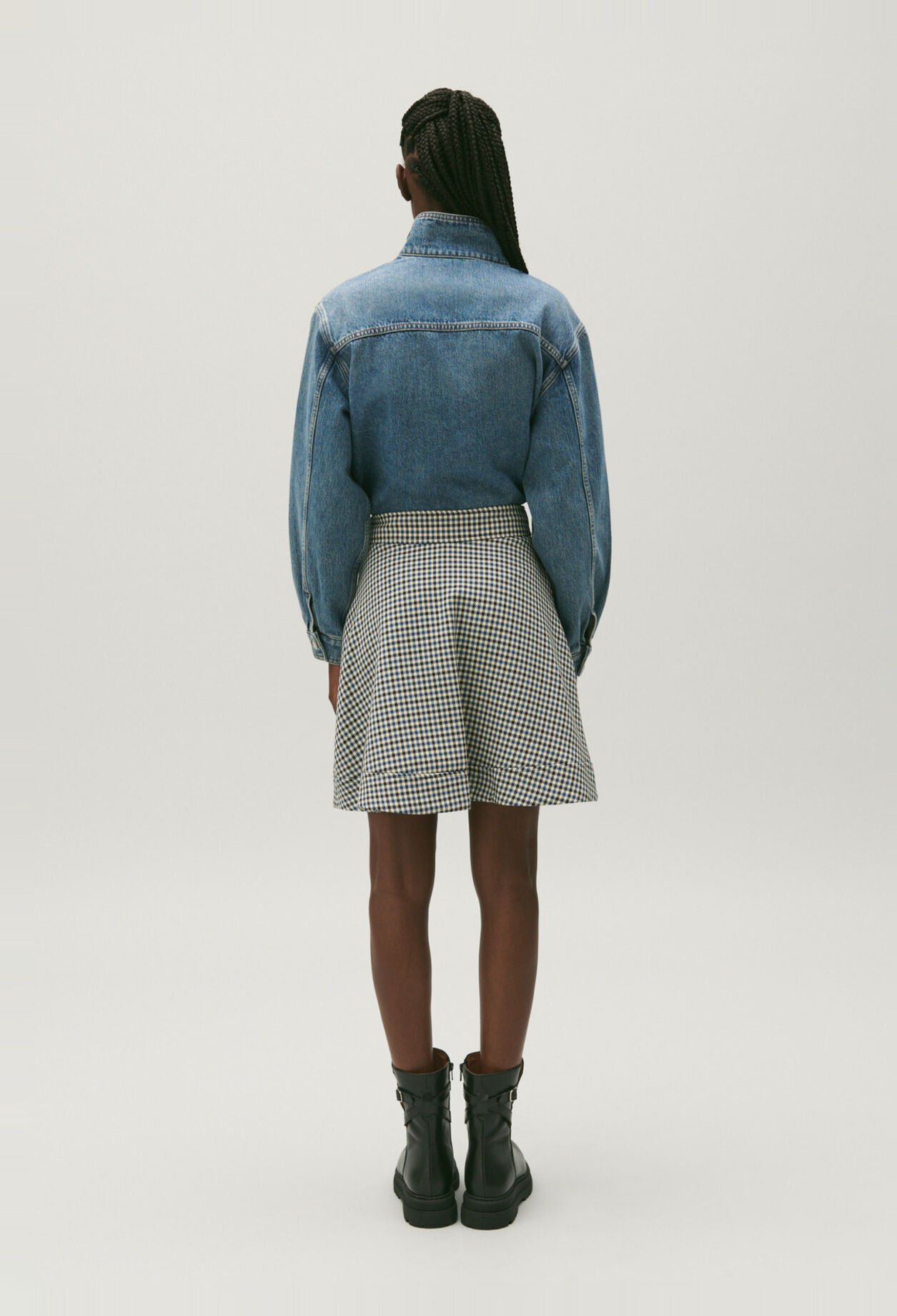 Checked skirt