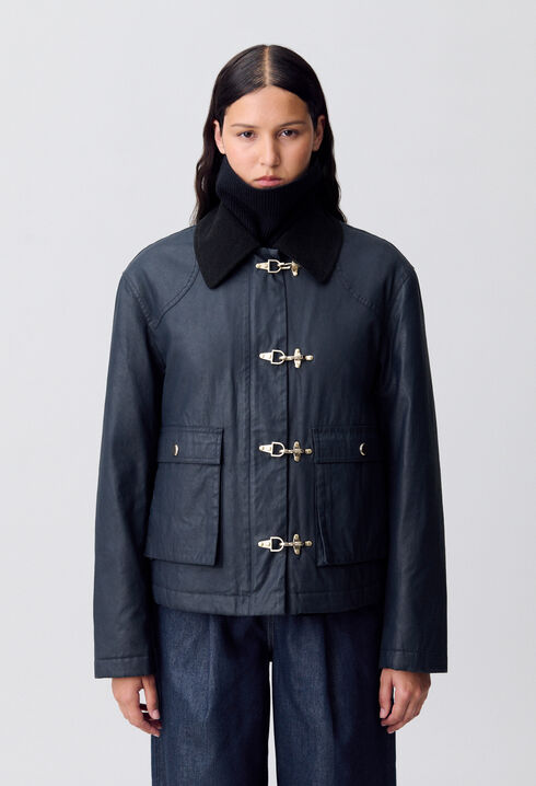 Parka courte cirée