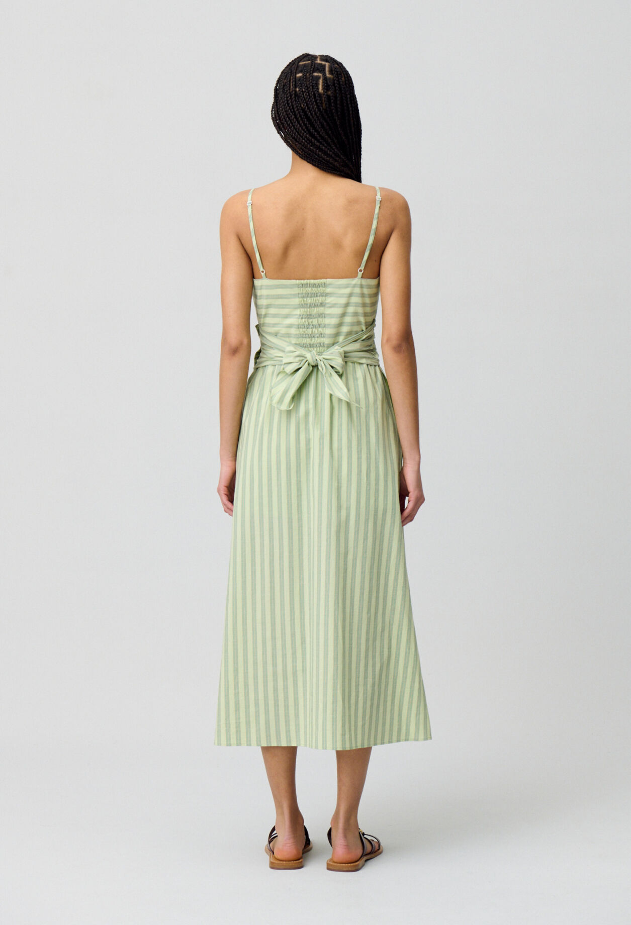 Robe longue à bretelles