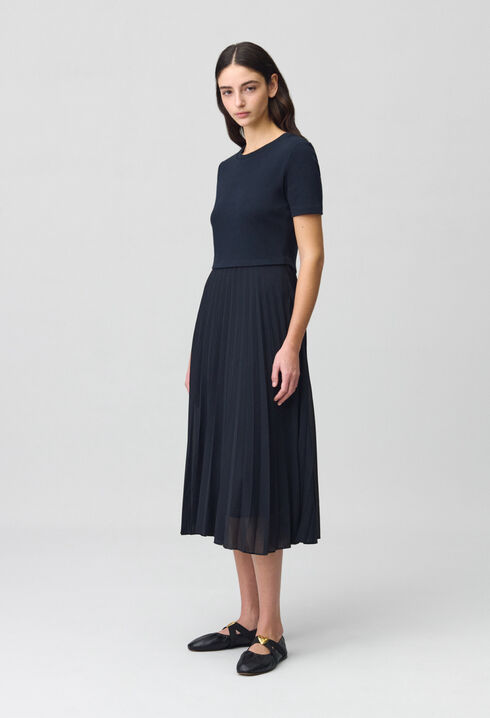 Robe Teli longue bimatière
