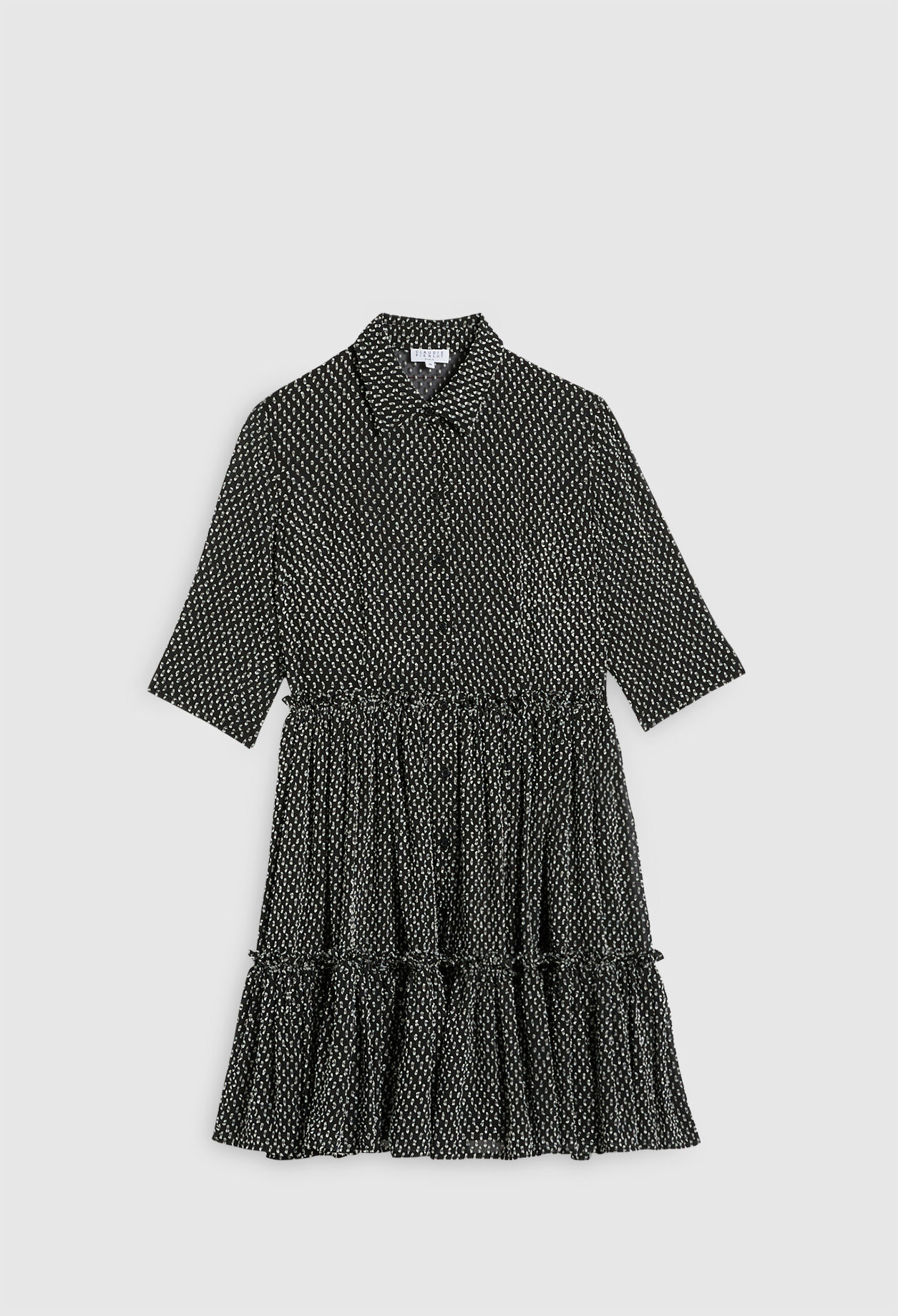 Robe chemise à volants