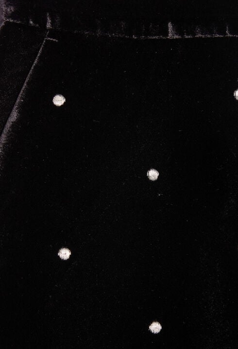 Short velours noir