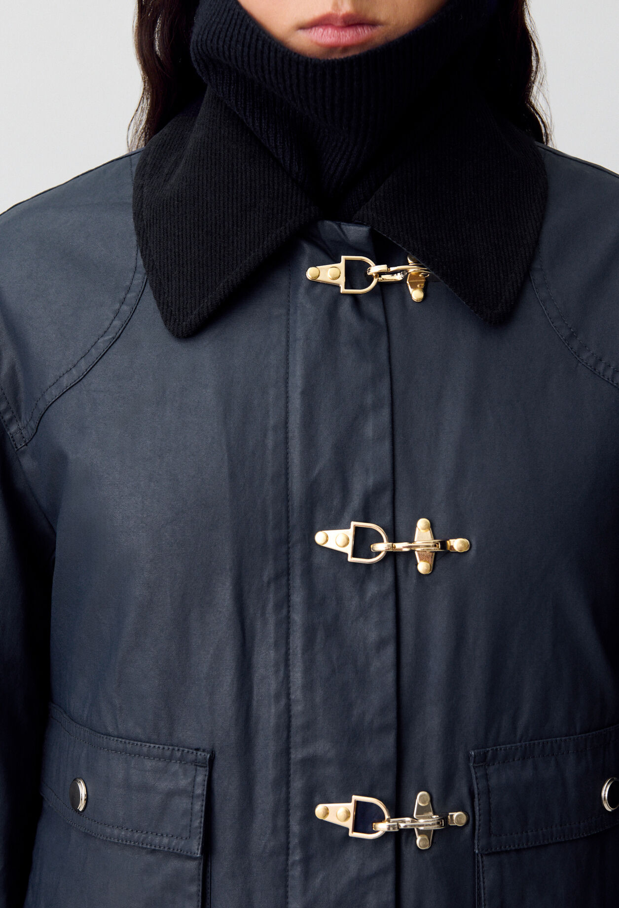 Parka courte cirée