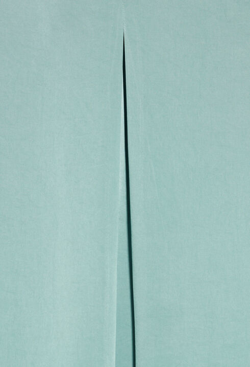 Robe courte satinée vert d'eau