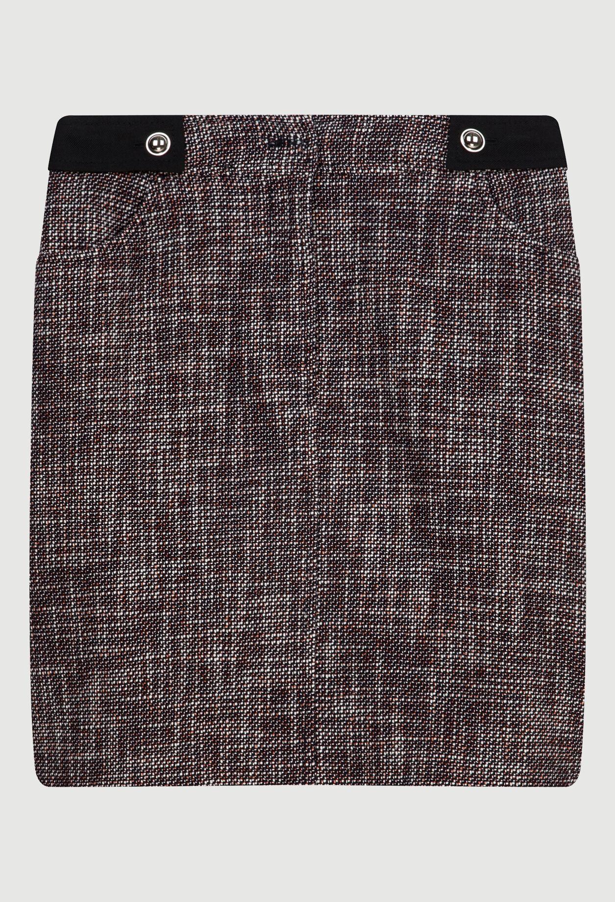 Jupe droite en tweed
