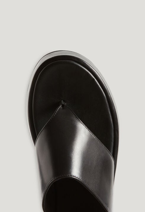 Sandales cuir noir