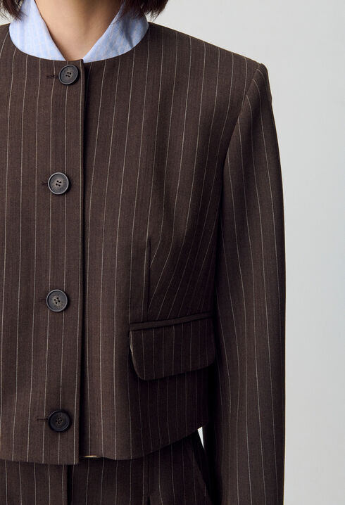 Cropped Boxy Jacket