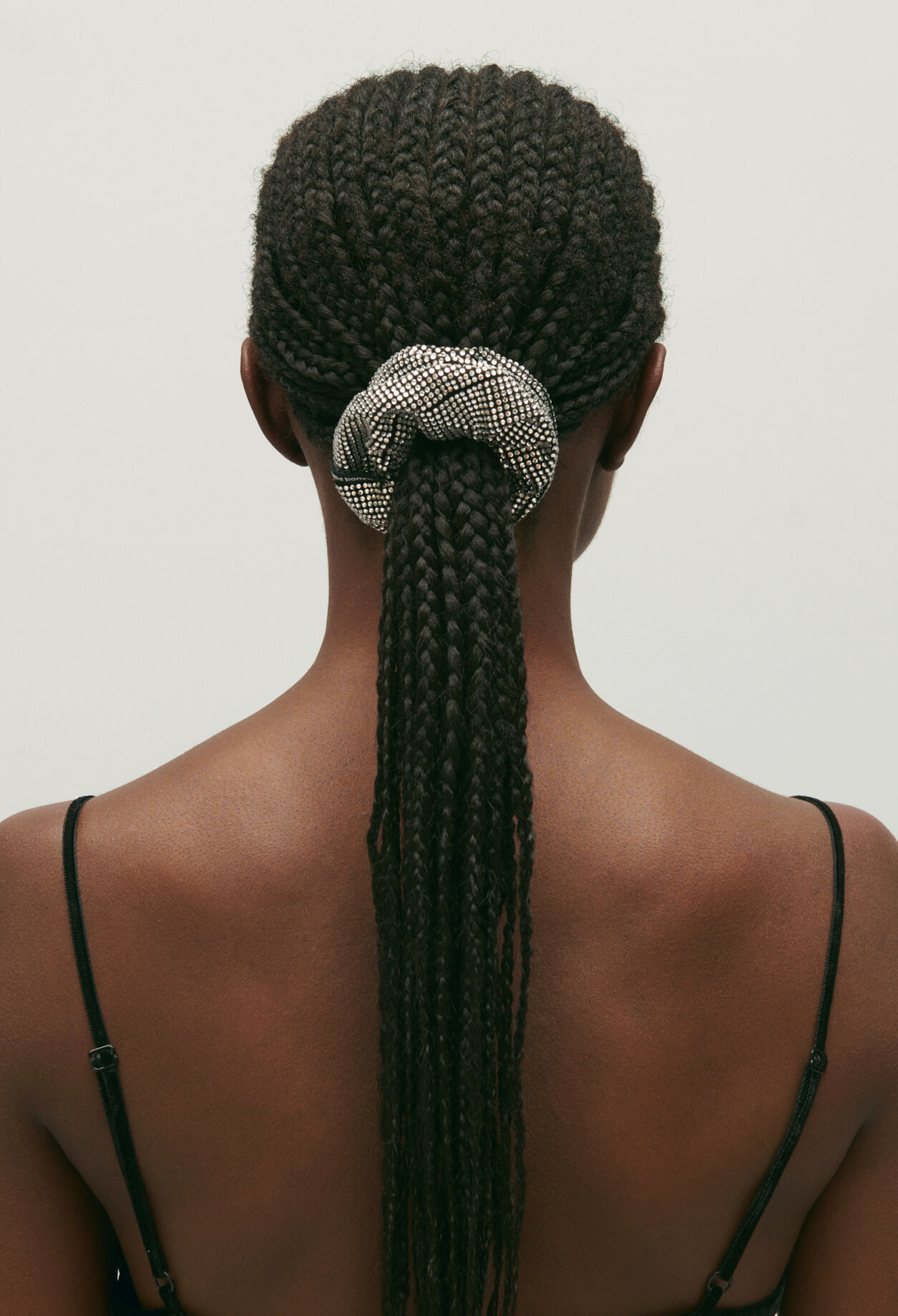 Chouchou strass argent